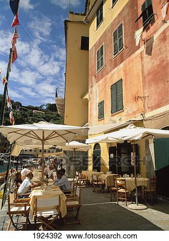 Seafront Cafe In The Harbour, Portofino View Large Photo Image Stock Image - Seafront Cafe In The Harbour, Portofino. Fotosearch