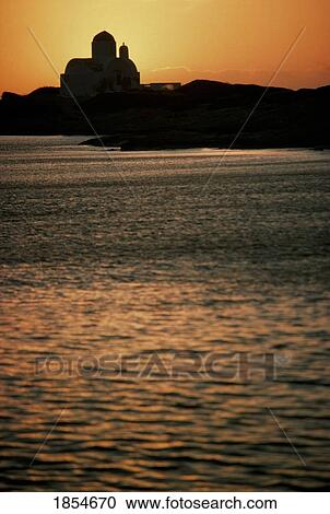Seascape Silhouette, Greece View Large Photo Image Stock Image - Seascape Silhouette, Greece. Fotosearch