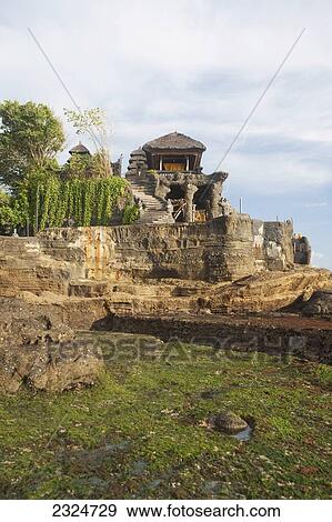 Seaside Temple Of Tanah Lot, Bali, Indonesia View Large Photo Image Stock Photo - Seaside Temple Of Tanah Lot, Bali, Indonesia. Fotosearch