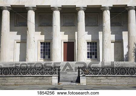 Stock Photograph - Second Bank Of The United States, Independence National Historical Park, Old City, Philadelphia, Pennsylvania, Usa. Fotosearch