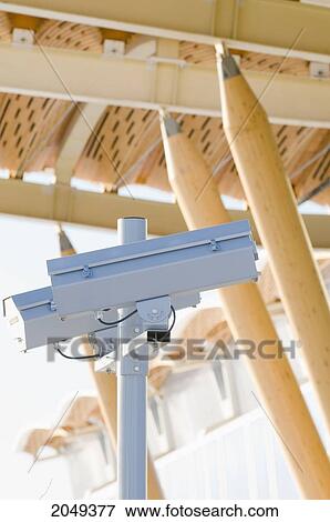 Stock Photo - Security Cameras At The Olympic Oval In Richmond, British Columbia. Fotosearch