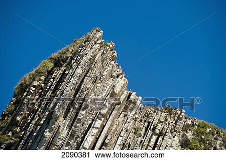 Stock Image - Sedimentary Rocks Known As Flysch In Itzurun Beach, Zumaia, Basque Country, Spain. Fotosearch