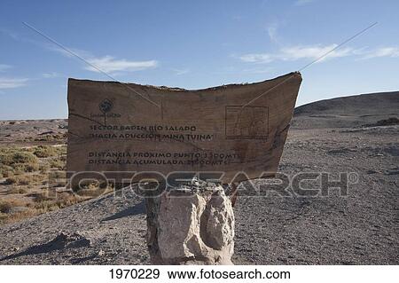 Sendero De Chile Sign By Baden Rio Salado, Antofagasta Region, Chile View Large Photo Image Stock Photo - Sendero De Chile Sign By Baden Rio Salado, Antofagasta Region, Chile. Fotosearch