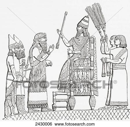 Sennacherib, Assyrian king, on his throne before the city of Lachish (Lakhisha). From The Imperial Bible Dictionary, published 1889. View Large Photo Image Stock Photograph - Sennacherib, Assyrian king, on his throne before the city of Lachish (Lakhisha). From The Imperial Bible Dictionary, published 1889.. Fotosearch