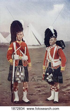 Sergeant And Bugler Of The 1St Argylle And Sutherland Highlanders During The Late 19Th Century. From The Book South Africa And The Transvaal War, Volume 1 By Louis Creswicke, Published 1900. View Large Photo Image Picture - Sergeant And Bugler Of The 1St Argylle And Sutherland Highlanders During The Late 19Th Century. From The Book South Africa And The Transvaal War, Volume 1 By Louis Creswicke, Published 1900.. Fotosearch