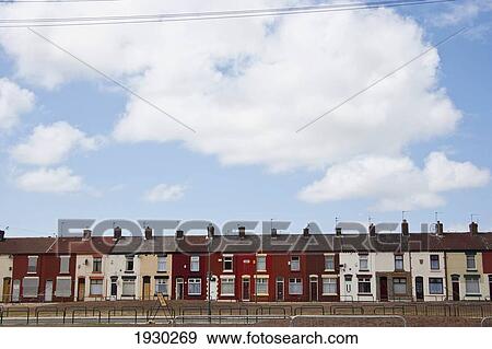 Series Of Houses In Liverpool England Stock Photo 1930269 Fotosearch