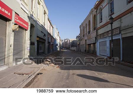 Stock Photo - Serrano Street After The February 2007 Explosion, Valparaiso, Valparaiso Region, Chile. Fotosearch