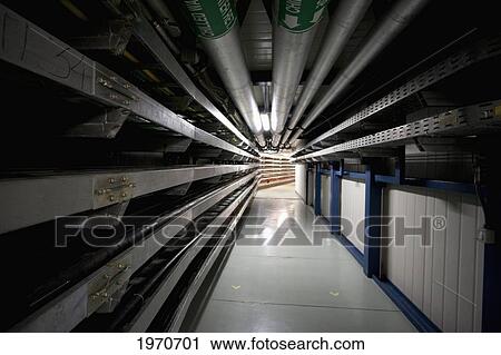 Stock Image - Service Tunnel Under The Control Room Of The Very Large Telescope Of The European Southern Observatory, Paranal, Antofagasta Region, Chile. Fotosearch