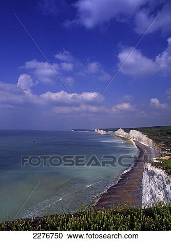 Seven Sisters; East Sussex, England View Large Photo Image Stock Image - Seven Sisters; East Sussex, England. Fotosearch