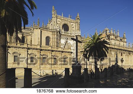 Seville, Andalusia, Spain; Cathedral Of Seville View Large Photo Image Stock Photo - Seville, Andalusia, Spain; Cathedral Of Seville. Fotosearch