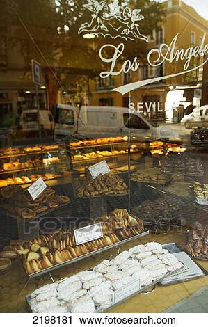 Stock Image - Seville, spain. cake shop. Fotosearch
