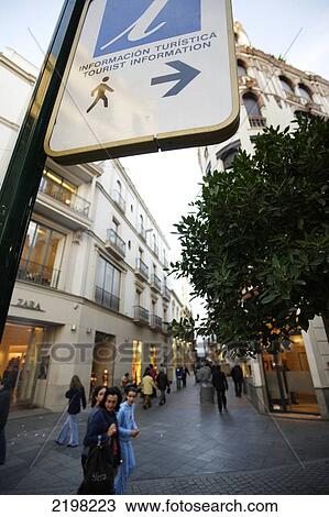 Seville, Spain. Shopping View Large Photo Image Stock Image - Seville, Spain. Shopping. Fotosearch