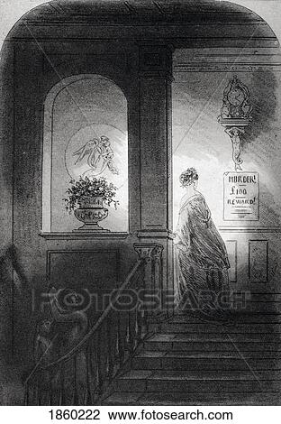 Shadow. Illustration By Phiz (Hablot Knight Browne) 1815-1882. From The Book Bleak House By Charles Dickens. Published London 1853. View Large Photo Image Stock Image - Shadow. Illustration By Phiz (Hablot Knight Browne) 1815-1882. From The Book Bleak House By Charles Dickens. Published London 1853.. Fotosearch