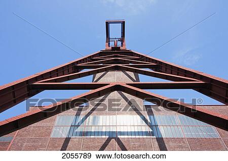 Shaft 12 In The Zollverein Coal Mine Industrial Complex, Essen, North Rhine-Westphalia, Germany View Large Photo Image Stock Photo - Shaft 12 In The Zollverein Coal Mine Industrial Complex, Essen, North Rhine-Westphalia, Germany. Fotosearch