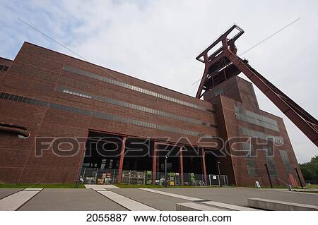 Stock Photo - Shaft 12 In The Zollverein Coal Mine Industrial Complex, Essen, North Rhine-Westphalia, Germany. Fotosearch