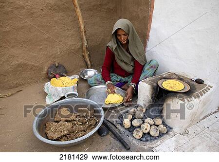 Stock Photo - Shapura Bagh Village Rajasthan India. Fotosearch