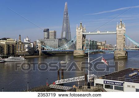 Shard and Tower Bridge; London, England View Large Photo Image Stock Photo - Shard and Tower Bridge; London, England. Fotosearch
