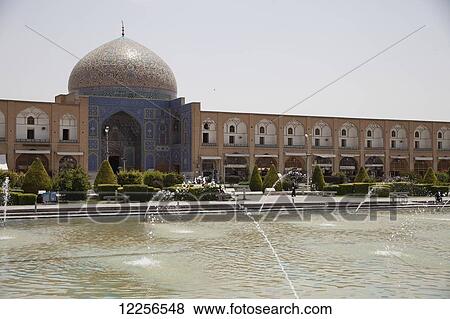 Sheikh Lotfollah Mosque, Imam Square; Isfahan, Iran View Large Photo Image Stock Photo - Sheikh Lotfollah Mosque, Imam Square; Isfahan, Iran. Fotosearch
