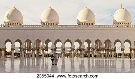 Sheikh Zayed Grand Mosque; Abu Dhabi, United Arab Emirates View Large Photo Image Picture - Sheikh Zayed Grand Mosque; Abu Dhabi, United Arab Emirates. Fotosearch