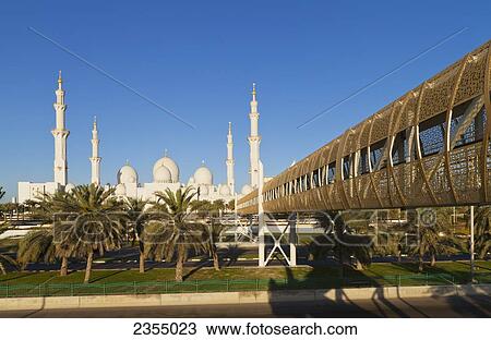 Sheikh Zayed Grand Mosque; Abu Dhabi, United Arab Emirates View Large Photo Image Stock Image - Sheikh Zayed Grand Mosque; Abu Dhabi, United Arab Emirates. Fotosearch