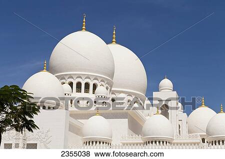 Sheikh Zayed Grand Mosque; Abu Dhabi, United Arab Emirates View Large Photo Image Stock Photo - Sheikh Zayed Grand Mosque; Abu Dhabi, United Arab Emirates. Fotosearch