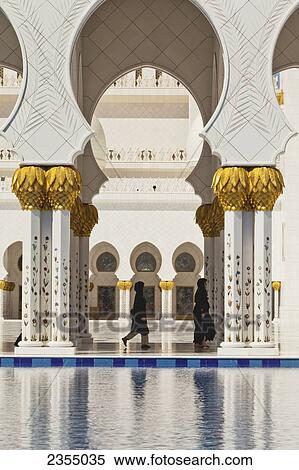 Sheikh Zayed Grand Mosque; Abu Dhabi, United Arab Emirates View Large Photo Image Stock Photography - Sheikh Zayed Grand Mosque; Abu Dhabi, United Arab Emirates. Fotosearch