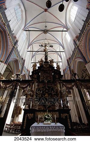 Picture - Shelter Altar In St. Nikolai Church, Stralsund, Germany. Fotosearch