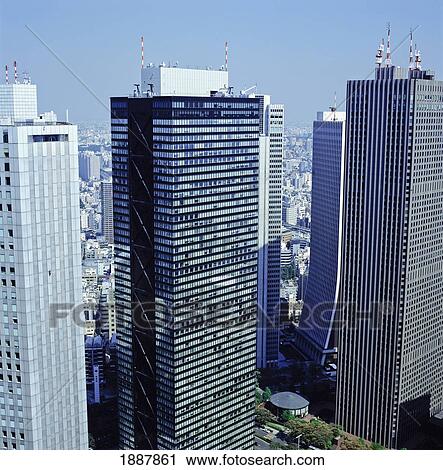 Shinjuku Skyscrapers From Tokyo Metropolitan Government Buildings View Large Photo Image Stock Image - Shinjuku Skyscrapers From Tokyo Metropolitan Government Buildings. Fotosearch
