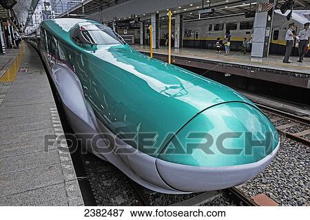 Shinkansen Falcon (E5) Train Engine, East Japan Railways, Tokyo Station; Tokyo, Japan View Large Photo Image Stock Photo - Shinkansen Falcon (E5) Train Engine, East Japan Railways, Tokyo Station; Tokyo, Japan. Fotosearch