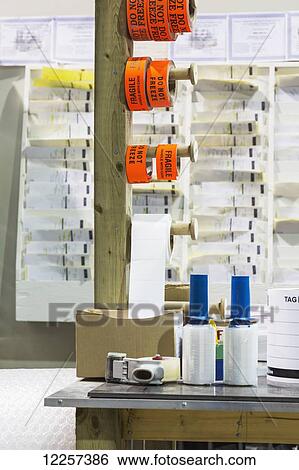Stock Photograph - Shipping room in industrial business; Edmonton, Alberta, Canada. Fotosearch