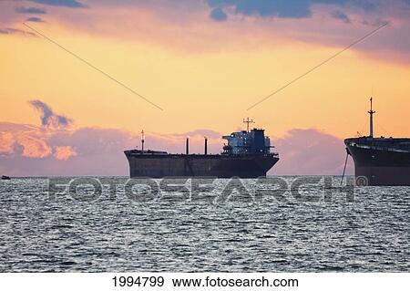 Ships In English Bay At Dusk, Vancouver, British Columbia, Canada View Large Photo Image Stock Photo - Ships In English Bay At Dusk, Vancouver, British Columbia, Canada. Fotosearch