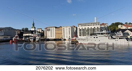 Ships In The Port; Bergen Norway View Large Photo Image Stock Image - Ships In The Port; Bergen Norway. Fotosearch