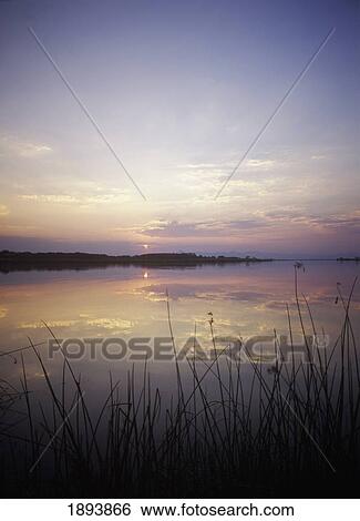 Stock Photograph - Shire River At Sunset. Fotosearch