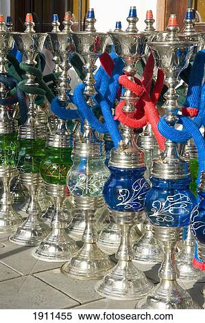 Stock Photography - Shishas At Souk Waqif, Doha, Qatar. Fotosearch