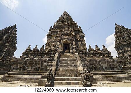 Stock Image - Shiva temple, dating to the 9th century, Prambanan Temple Compounds, Central Java, Indonesia. Fotosearch