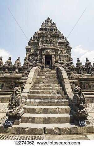Stock Image - Shiva temple, dating to the 9th century, Prambanan Temple Compounds, Central Java, Indonesia. Fotosearch