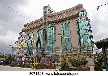 Stock Image - Shopping Centre, Prishtina, Kosovo. Fotosearch