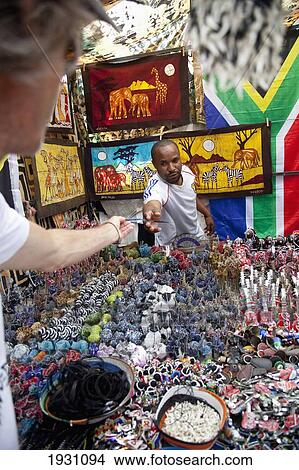 Picture - Shopping In Market Square, Cape Town, South Africa; Shopping In Market Square, Cape Town, South Africa. Fotosearch