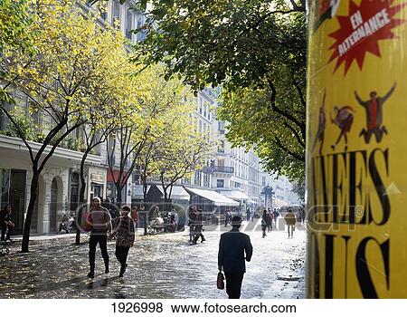Shopping Street View Large Photo Image Stock Photo - Shopping Street. Fotosearch