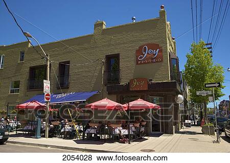 Shops In Leslieville, Toronto, Ontario View Large Photo Image Stock Photo - Shops In Leslieville, Toronto, Ontario. Fotosearch