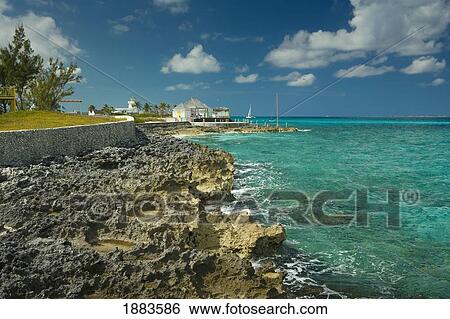 Shoreline Along The Caribbean; Nassau, Bahamas View Large Photo Image Stock Photograph - Shoreline Along The Caribbean; Nassau, Bahamas. Fotosearch