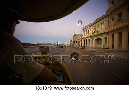 Stock Photo - Shot From A Vehicle On A City Street. Fotosearch