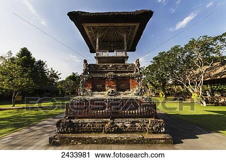 Stock Image - Shrine at the Royal Water Temple Pura Taman Ayun, Mengwi, Bali, Indonesia. Fotosearch