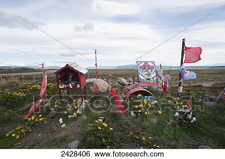 Shrine to Guachito Gil; Santa Cruz Province, Argentina View Large Photo Image Stock Photograph - Shrine to Guachito Gil; Santa Cruz Province, Argentina. Fotosearch