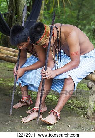 Shuar adolescents wearing traditional dress, Limon, Guayas, Ecuador View Large Photo Image Stock Image - Shuar adolescents wearing traditional dress, Limon, Guayas, Ecuador. Fotosearch