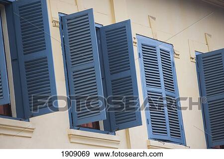 Shutters In Row, Luang Prabang, Northern Laos View Large Photo Image Stock Photo - Shutters In Row, Luang Prabang, Northern Laos. Fotosearch