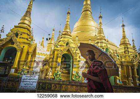 Shwedagon Temple; Yangoon, Myanmar View Large Photo Image Stock Photo - Shwedagon Temple; Yangoon, Myanmar. Fotosearch