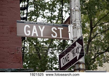 Stock Photography - Sign For Gay Street. Fotosearch