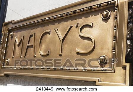 Sign for Macy's department store; New York City, New York, United States of America View Large Photo Image Stock Photo - Sign for Macy's department store; New York City, New York, United States of America. Fotosearch