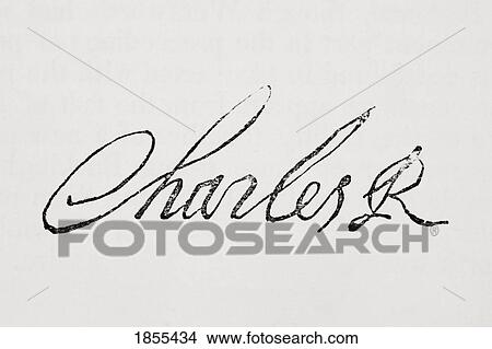 Signature Of King Charles I Of England 1600-1649 From Old England's Worthies By Lord Brougham And Others Published London Circa 1880's View Large Photo Image Picture - Signature Of King Charles I Of England 1600-1649 From Old England's Worthies By Lord Brougham And Others Published London Circa 1880's. Fotosearch